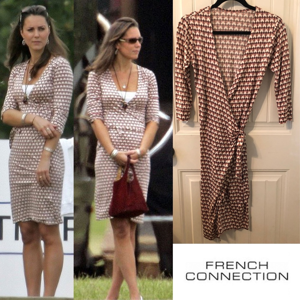 French Connection wrap dress - ASO Kate Middleton - small (Rare)